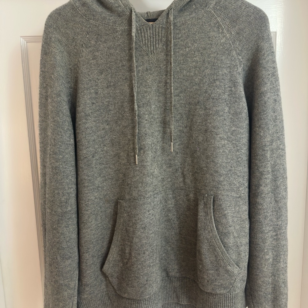 One Quince Gray Cashmere Hoodie
